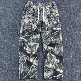 Camouflagebroek Broek met rechte pijpen Broek voor heren Vintage gewassen oude hiphop