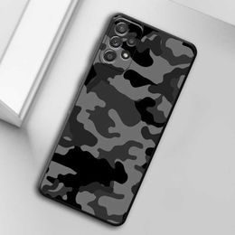 Camouflage Pattern Camo Military Army Phone Case pour Samsung Galaxy A12 A53 A52 A13 A51 A14 A71 A72 A73 A33 A21S Silicone Funda
