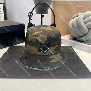 Casquettes de Baseball imprimées de Camouflage, Protection solaire, chapeaux de pêcheur, Badge triangulaire, chapeaux seau pour les amoureux