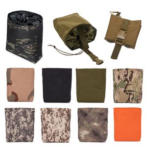 Camouflage Recycle Bag Pack Tactical Foldable Dump Pouch Outdoor Sports Airsoft Gear Molle Combat Wandelzak Vest Accessoire No11-503