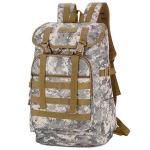 Camouflage Tactische Rugzak Waterdichte Army Bag Man Molle Military Pack voor Reizen Camping Klimmen Rugzak Hunting Rugzakken Q0721