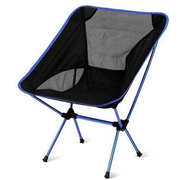 Meubles de Camp 1 pièce chaise de pêche Portable ultralégère chaise de plage chaise de Camping chaise de lune bleu Royal YQ240315