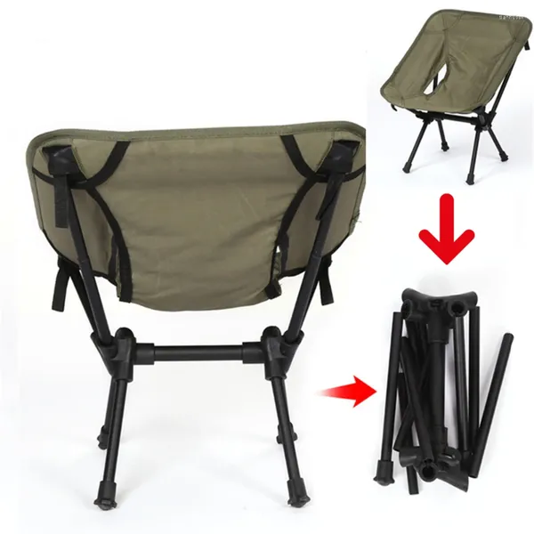 Muebles de campamento Silla plegable de peso máximo de 150KG, sillas portátiles para acampar al aire libre, Gardren, playa, pesca, barbacoa, senderismo, Picnic, herramientas para asiento