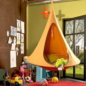 Mobilier de camp 180 cm imperméable à l'eau en plein air jardin camping hamac balançoire chaise pliable chambre d'enfants tipi arbre tente plafond suspendu canapé-lit