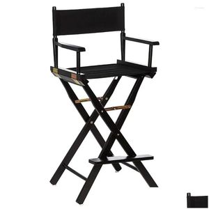 Camp Furniture 30 Directors Chair Black Frame-Black Toile Drop Livracs Sports Outdoors Camping Randonnée et Dhzne