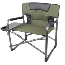 Camp Furniture Adulte Director Chaise de Camping XXL Vert Pliable