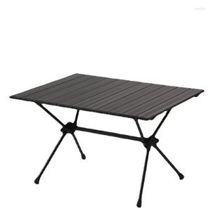 Mobilier de Camping en alliage d'aluminium, Table Pliante Portable, légère, pour pique-nique, Table d'extérieur, rétractable, pour voyage