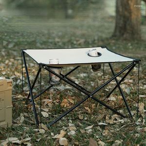 Kampmeubilair Aluminiumlegering Klaptafels en stoelen Outdoor picknicktafelset Ultralichte casual barbecue Camping Draagbaar