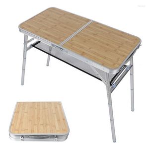 Camp Furniture Aluminium Legering Tafel Outdoor Camping Vouwen BBQ Picknick Metalen voetpijp opvouwbaar bureau Tote Bag Type voor reisgebruik