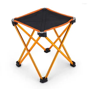 Banc épais en alliage d'aluminium, mobilier de Camp, tabouret ultraléger, Camping en plein air, pique-nique, pêche, petite chaise pliante Portable