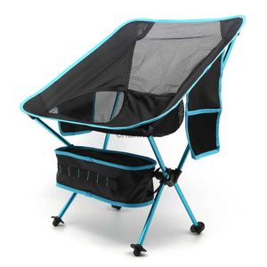 Meubles de camp en alliage d'aluminium ultraléger Portable chaise de lune extérieure chaise pliante chaise de pêche YQ240315