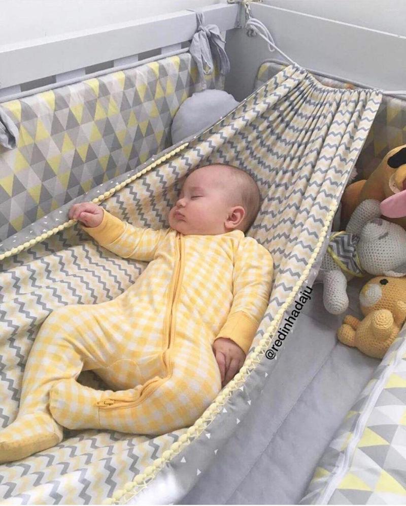 キャンプ家具ベビーハンモックスイングキッズキッズベッドルーム装飾屋内屋外の赤ちゃんハンギングポータブル幼児ベッド