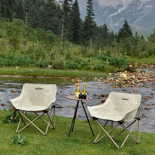 Mobilier de camp chaise de camping de parc d'arrière-cour moderne minimaliste chaises longues en métal confortables à l'extérieur nordique Kamp Sandalyesi extérieur