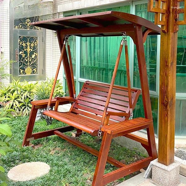 Meubles de camp arrière-cour Sunshade Patio balcon balcon en bois sensoriel porche jardin hamacas jardin extérieur extérieur