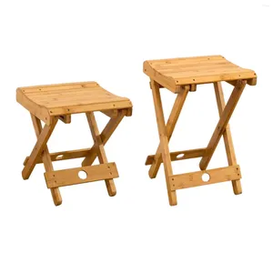 Meubles de Camp tabouret pliant en bambou chaise de Camping ultralégère pour la pêche dans le jardin