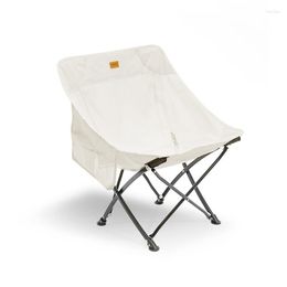 Kampmeubilair strandstoel aluminium legering draagbare outdoor maan camping licht vissen chaise de plage 40 74cm 2,3 kg verkoop