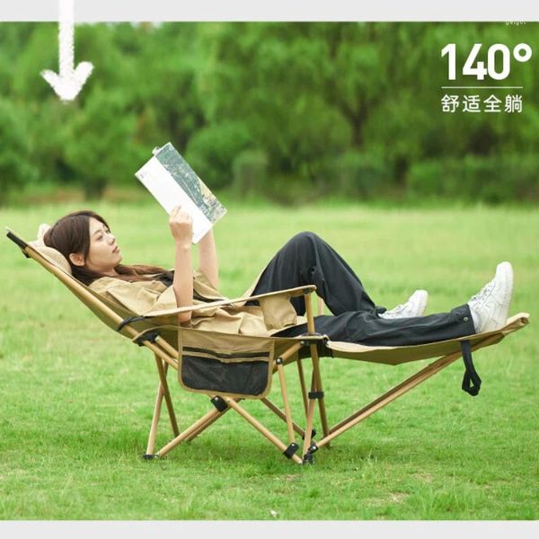 Mobilier de Camp plage chaise pliante Ultra-léger Portable inclinable voyage Ultra-dur utilisé pour Camping randonnée pêche