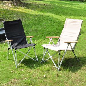Chaise de pelouse de plage, meubles de Camping portables, siège pliant inclinable en alliage d'aluminium, levage à trois vitesses pour l'extérieur