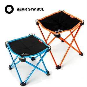 Muebles de campamento BEAR SYMBOL Silla plegable portátil Pesca Camping Barbacoa Taburete Plegable Viaje extendido Senderismo Asiento Jardín Oficina Muebles para el hogarHKD230625