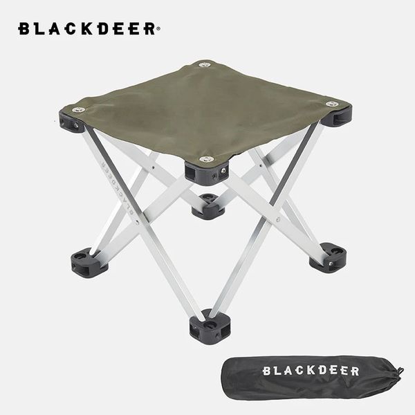 Muebles de campamento Blackdeer Silla de camping plegable portátil Taburete plegable Negro Pequeño asiento Oxford de aluminio al aire libre para pesca Senderismo Viajes 231101