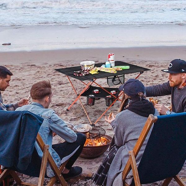 Meubles de Camp C vente Table pliante Portable Camping en plein air maison Barbecue pique-nique Ultra léger en alliage d'aluminium randonnée pêche