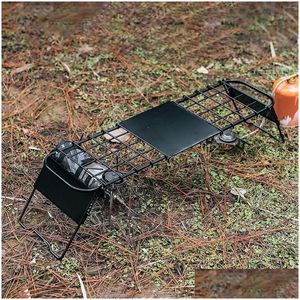 Camp Furniture Cam Cooking rooster zware vouwbare hoogte verstelbare intrekbare vouwkampvuurgrill voor bbq outdoor picnic druppel otejl