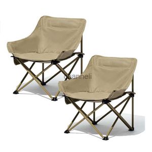 Kampmeubilair Campingstoel Draagbare lichtgewicht opvouwbare maanstoel voor picknick Strandvissen YQ240315