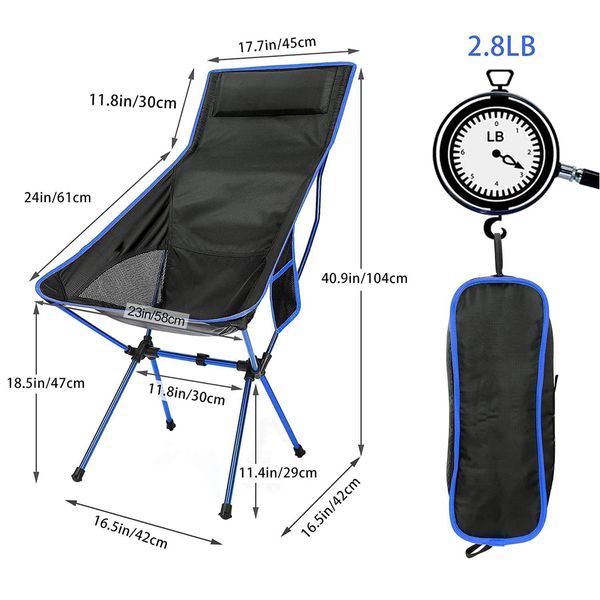 Móveis de acampamento Cadeira de acampamento portátil leve cadeiras dobráveis para jardim ao ar livre mochila caminhadas viagem piquenique pesca praia 230617