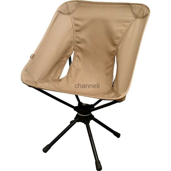 Mobilier de camp Chaises de camping Portable pliable léger Compact chaise de plage extérieure rotative à 360 degrés chaise pliante en alliage d'aluminium YQ240315