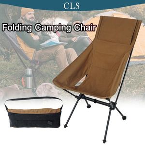 Kampmeubilair camping vouwstoel draagbare ultralichte vissersstoel hoge lading aluminium legering picknick picknick strandstoelen buiten stoelen