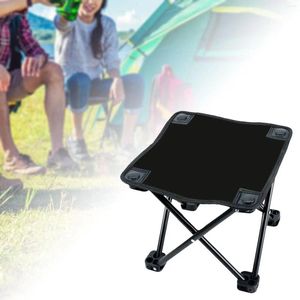 Mobilier de camping Tabouret pliant de camping Siège léger sous le bureau Repose-pieds Chaise de pêche pour parc randonnée jardin randonnée festival