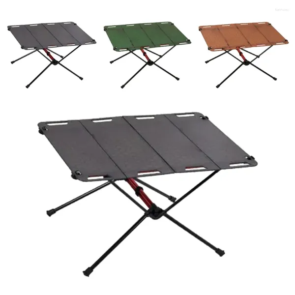 Camp Meuble Camping Table pliant protable Protable Frame d'alliage en aluminium pliant Haute résidence PC transparent PC Bureau