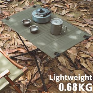 Muebles de campamento Mesa plegable para acampar Cena de picnic turística Equipo de viaje plegable flexible Suministros Turismo Pesca al aire libre