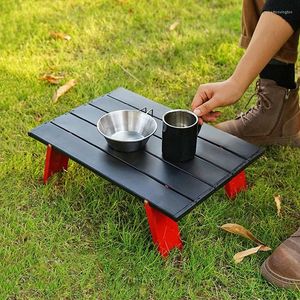 Camp Meubles Camping Mini Table des rouleaux de pliage