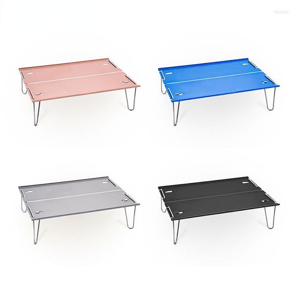 Mobilier de camping Camping Table simple extérieur en aluminium Super léger Portable pliant Mini assiette petit thé