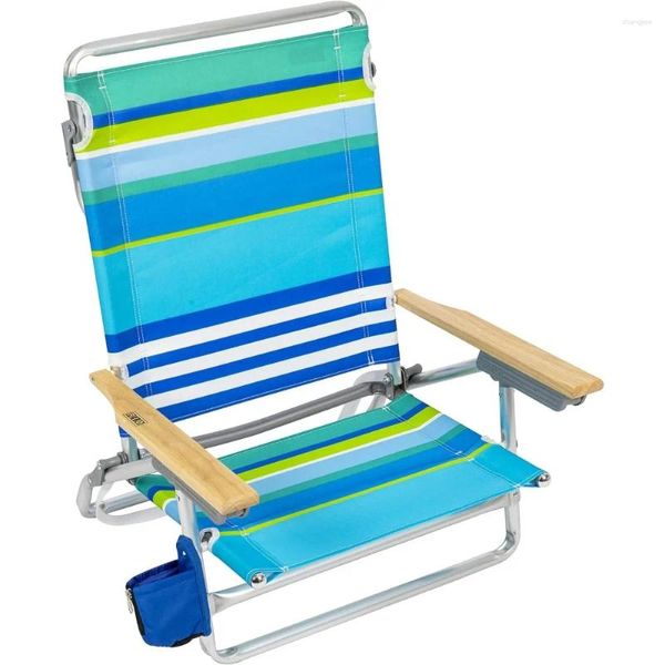 Camp Furniture Classic 5 Position Lay Flat Pliage Place Chaise de plage 30,8 