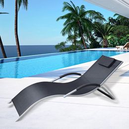 Mobilier de camping Contracté et contemporain Bow Chaise longue Empêche la pluie de se prélasser en été Convient pour la piscine extérieure BeachCamp