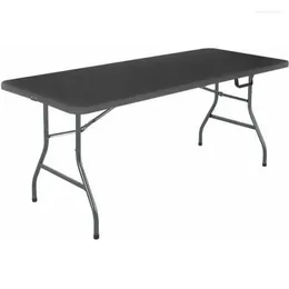 Muebles de campamento Cosco 6 pies Centerfold plegable Negro 72 "L x 30" W H al aire libre de mesa portátil de escritorio