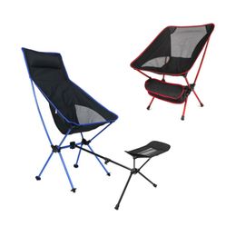 Kampmeubilair afneembaar draagbare vouwmaanstoel buiten camping stoelen strand visstoel ultralichte reiswandeling picknick stoelgereedschap 230210