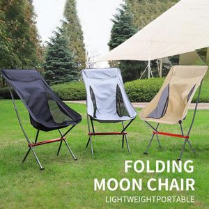 Camp Furniture Factory Direct Price Portable Outdoor Folding Chair For Camping Fishing Ultralight Foldable Beach Aluminum Moon
