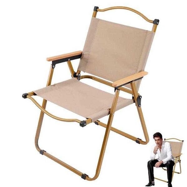 Muebles de campamento plegable 600D Oxford Silla de camping Silla de pesca multifuncional portátil Sillas de tubo de acero ligero para picnic al aire libre PlayaHKD230625