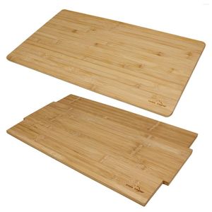 Kampmeubels opvouwbare bamboe houten board camping tafel voor vissen achtertuin