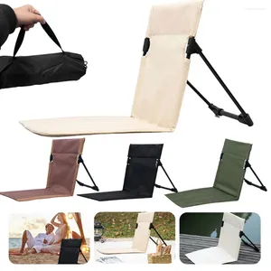 Mobilier de camping chaise de camping pliable portable simple paresseux universel confortable dossier léger coussin de dossier pour pelouse de plage