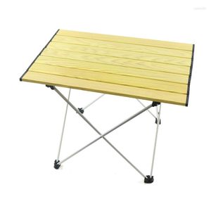 Table de Camping pliable de meubles de Camp Portable en métal dinant le petit aluminium léger avec le sac de transport pour le pique-nique