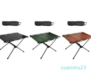 Muebles de campamento Mesa de camping plegable con bolsa de transporte Orificio para colgar Escritorio Picnic Patio trasero Senderismo Jardín