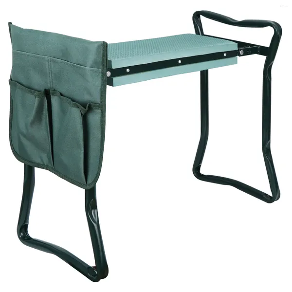 Mobilier de camp pliable jardin genouillère banc à genoux tabouret coussin doux coussin de siège pochette à outils