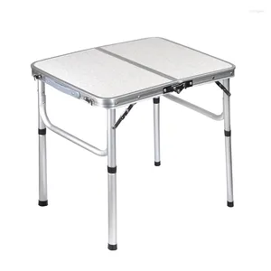 Mobilier de camp Table portable pliable Pique-nique en plein air Équipement de camping Tables de lit d'ordinateur Bureau pliant en alliage d'aluminium léger