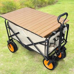 Meubles de camping chariot pliable Table de Transport planche de Shopping jardin extérieur plage couverture de remorque en alliage d'aluminium