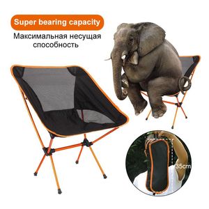 Camp Furniture Folding Camping Chair Superhard High Load Travel Fishing Hiking Picnic Tools Beach Chairs Portable Lightweight Outdoor