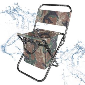 Mobilier de camp Chaises de camping pliantes Chaises de camping pliantes ergonomiques avec dossier Chaise de randonnée pour la chasse en plein air Pêche Pique-nique 0909